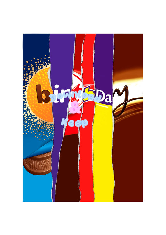 Birthday Bundle Chocolate Bar Wrappers