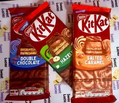 Limited edition kitkat Gift Box Hazelnut, Double Chocolate & Salted Caramel Brand new