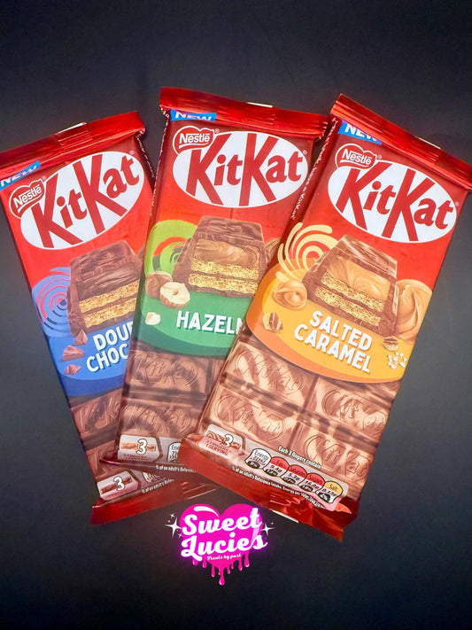 Limited edition kitkat Gift Box Hazelnut, Double Chocolate & Salted Caramel Brand new